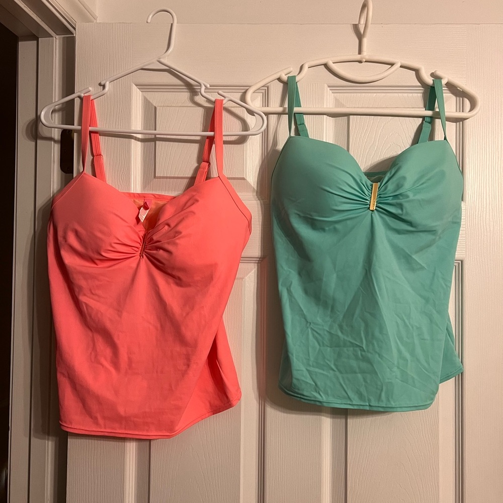 Victoria's Secret Pink Ruched Bustier Camisole bath-suit top